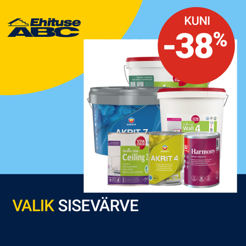 Valik sisevärve kuni -38%